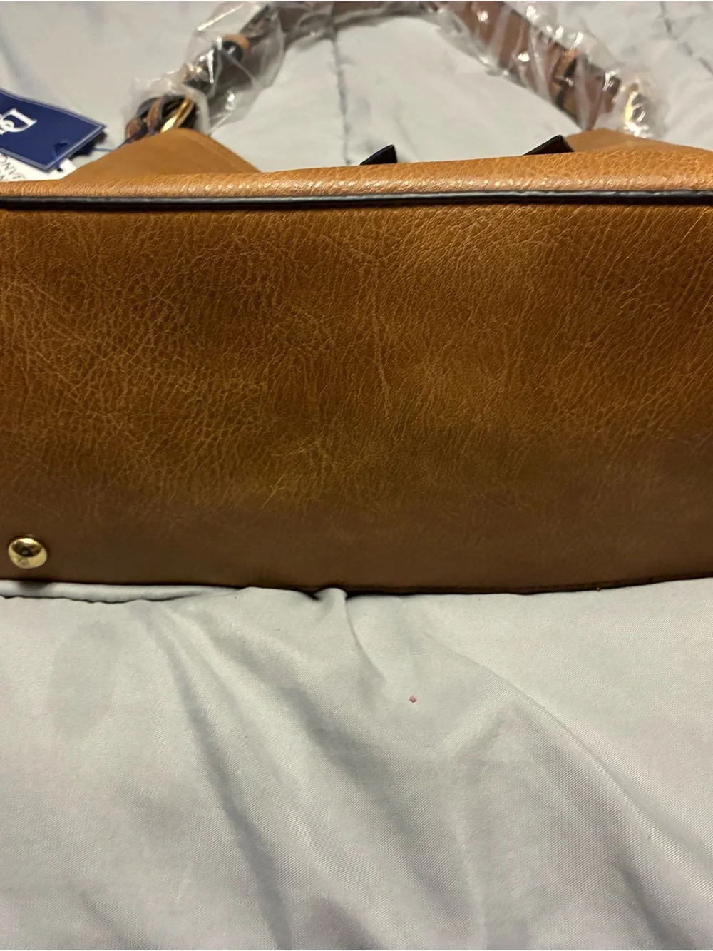 Mauve Triple-Compartment Convertible Hobo Bag